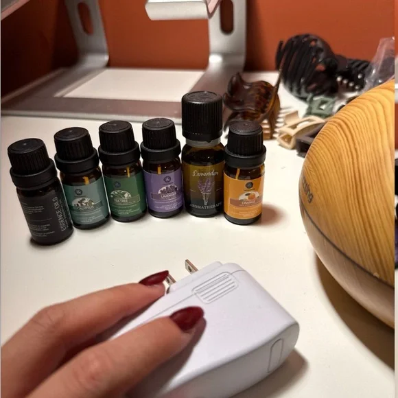 Wood Colored Essential Oil Diffuser - Picture 2 of 2